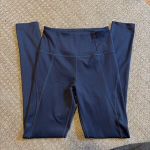 girlfriend collective High-Rise Leggings in a Gray/Blue Colorway